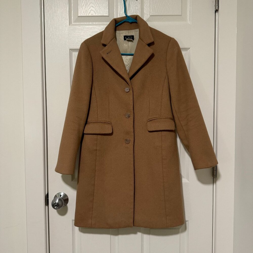 J. Crew Camel Wool & Cashmere Coat